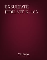 Exsultate Jubilate K. 165 Vocal Solo & Collections sheet music cover